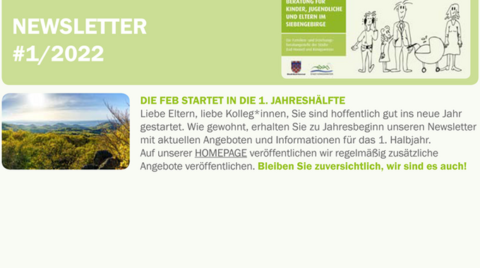 Vorschau des aktuellen Newsletters der FEB #1/2022 Vorschau des aktuellen Newsletters der FEB #1/2022