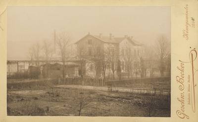Foto des Bahnhofs im Jahr 1894 © Stadtarchiv Foto des Bahnhofs im Jahr 1894