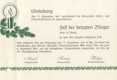 Einladung an ältere Bürgerinnen und Bürger