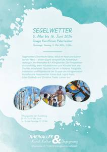 Plakat zur Ausstellung Segelwetter