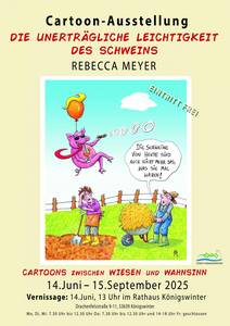 plakatcartoonleichtigkeitschwein