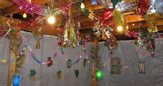Dekoration während des Laubhüttenfestes © Eli Harnik sukkot deko