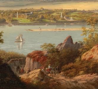 Blick vom Siebengebirge auf den Rhein