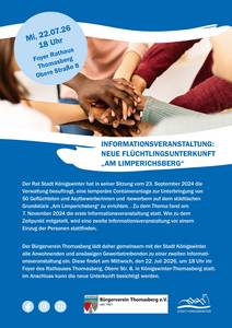 Plakat Infoveranstaltung