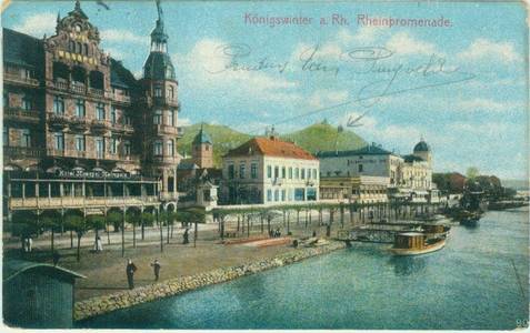 Historische Ansichtskarte von den Villen in Königswinter © Siebengebirgsmuseum Postkarte Siebengebirgsmuseum