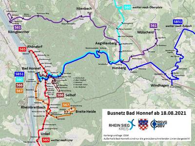 Liniennetz Bad Honnef ab 2021 08 18