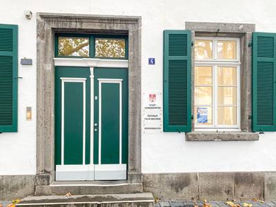 Eingang zum Beteiligungsbüro in der Drachenfelsstrasse 4