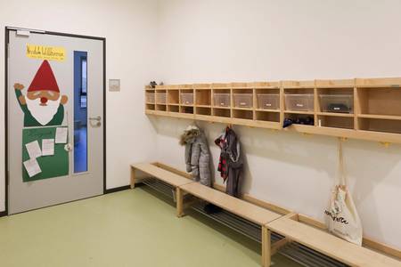 Garderobe vor dem Gruppenraum der "Zwerge"