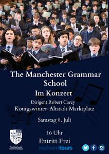 Plakat The Manchester Grammar School  Konigswinter Marktplatz