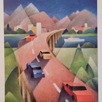 Bild: Paul Magar, Geschwungene Brücke, 1994