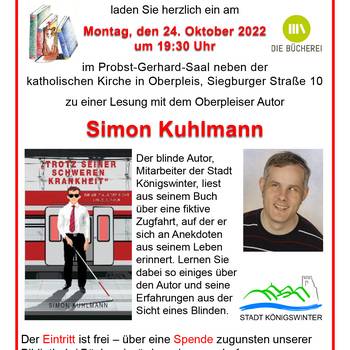 Plakat Autorenlesung Simon Kuhlmann