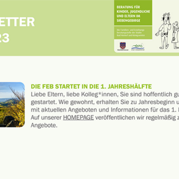Titel des Newsletter 1/2023