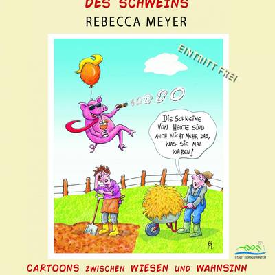 plakatcartoonleichtigkeitschwein