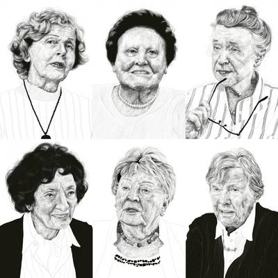 Portraits der sechs Zeitzeuginnen Ungehört Quadrat