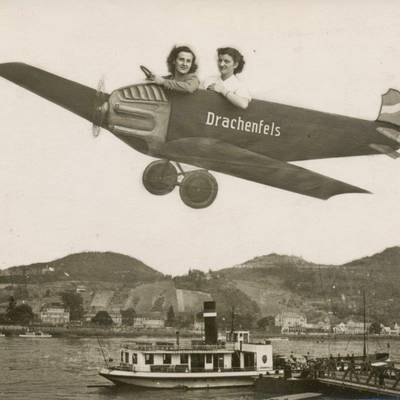 Kulissenfotos vom Drachenfels, 1930er–1950er Jahre