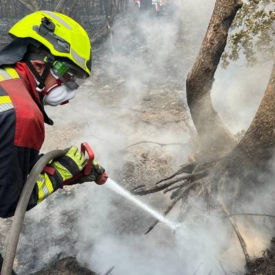 Löschen eines Brandes