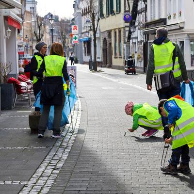 Auch die Kleinsten sammeln fleißig mit!