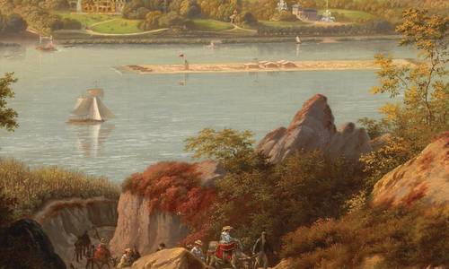 Blick vom Siebengebirge auf den Rhein