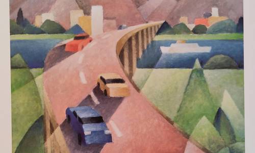 Bild: Paul Magar, Geschwungene Brücke, 1994