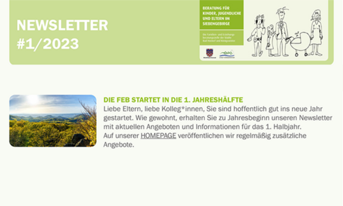 Titel des Newsletter 1/2023