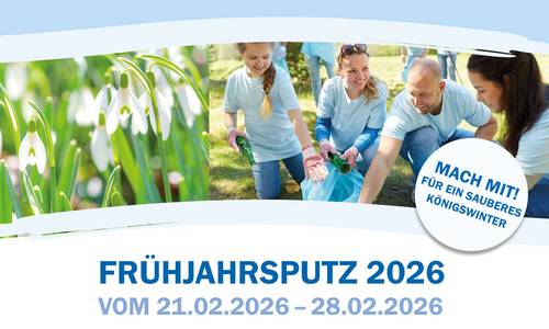 Plakat zur Aktion mit Müllsäcken