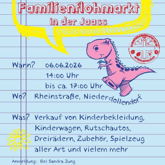 Kinderflohmarkt Plakat 2026 EF