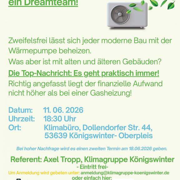 Plakat Wärmepumpenvortrag 110626