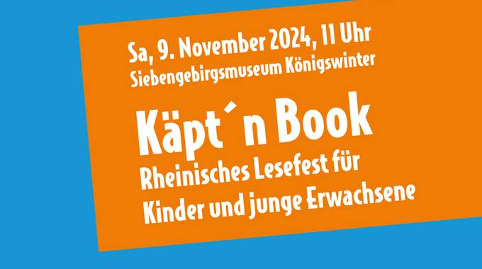 Plakat Käpt´n Book im Siebengebirgsmuseum