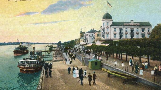 Ansichtskarte Altstadtpromenade © Siebengebirgsmuseum sgm stadtfuehrung koenigswinter historische ansichtskarte