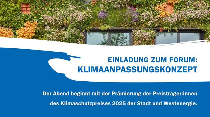 Plakat Forum Klimaanpassungskonzept © Stadt Königswinter Plakat Forum Klimaanpassungskonzept