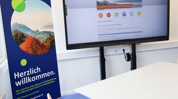 VHS Siebengebirge, Seminarraum © Stadt Königswinter/Pressestelle Ein Seminarraum der VHS Siebengebirge